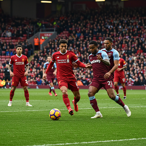 Liverpool vs West Ham 13 avril 2025