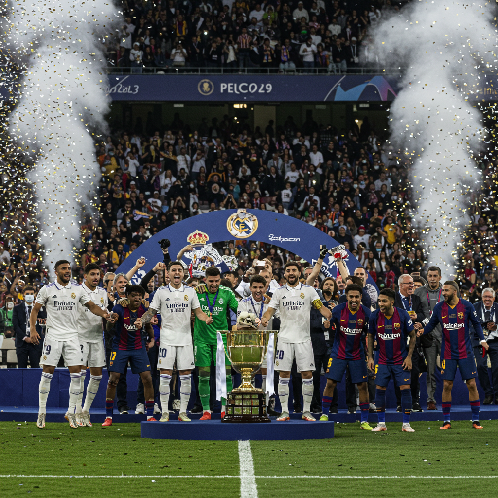 Barcelone remporte le titre de la Coupe d'Espagne.