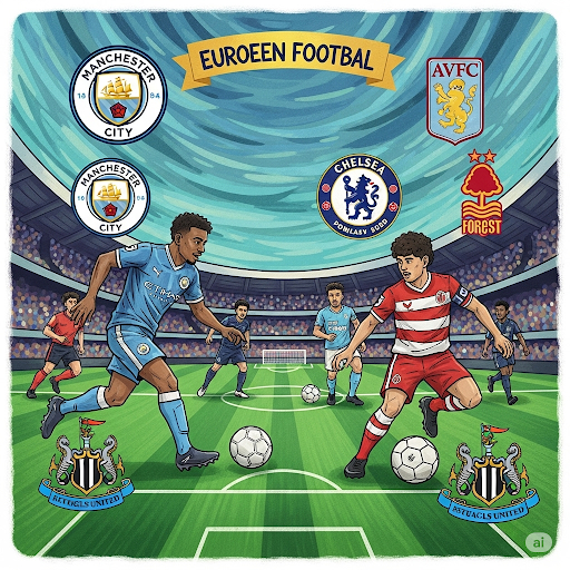 5 clubs anglais en course pour 3 places en Ligue des champions.