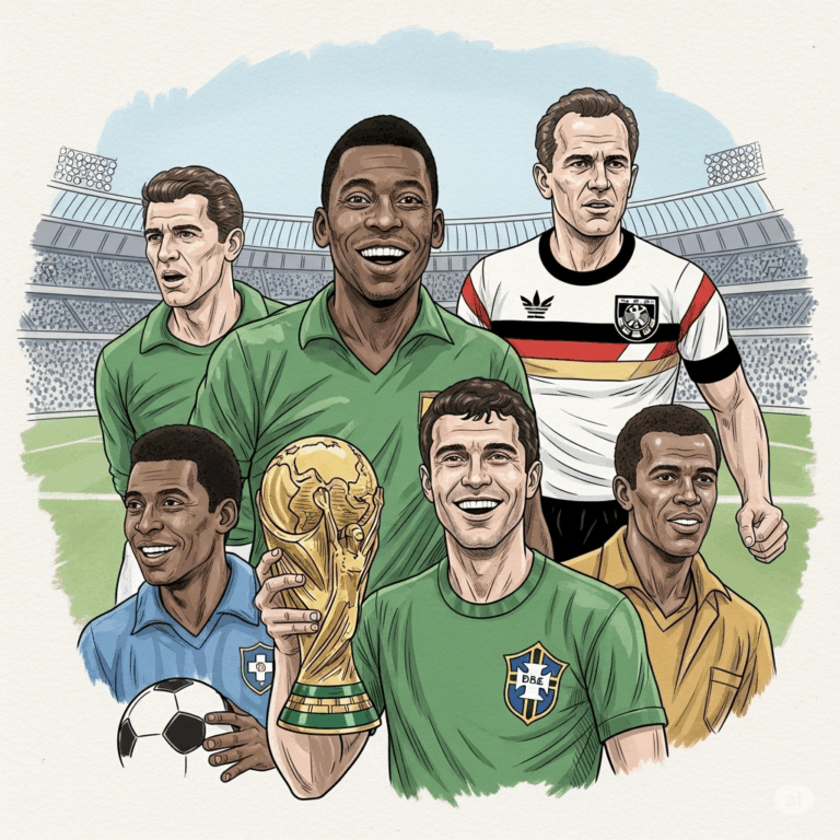 joueurs qui ont gagné le plus de Coupes du Monde :