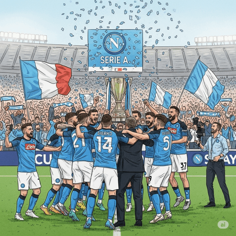 Naples remporte le titre de championnat d'Italie.