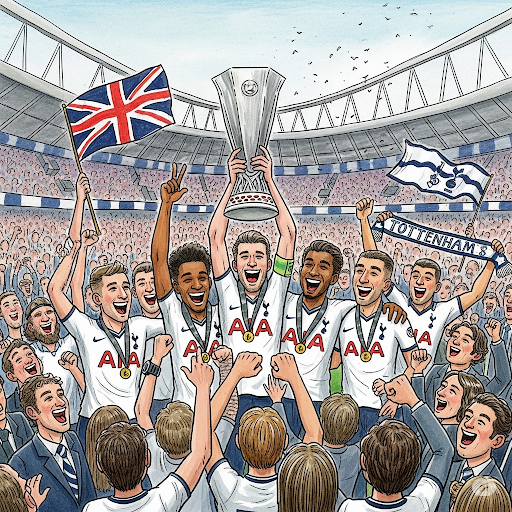 Tottenham bat Manchester United et remporte la ligue Europa.