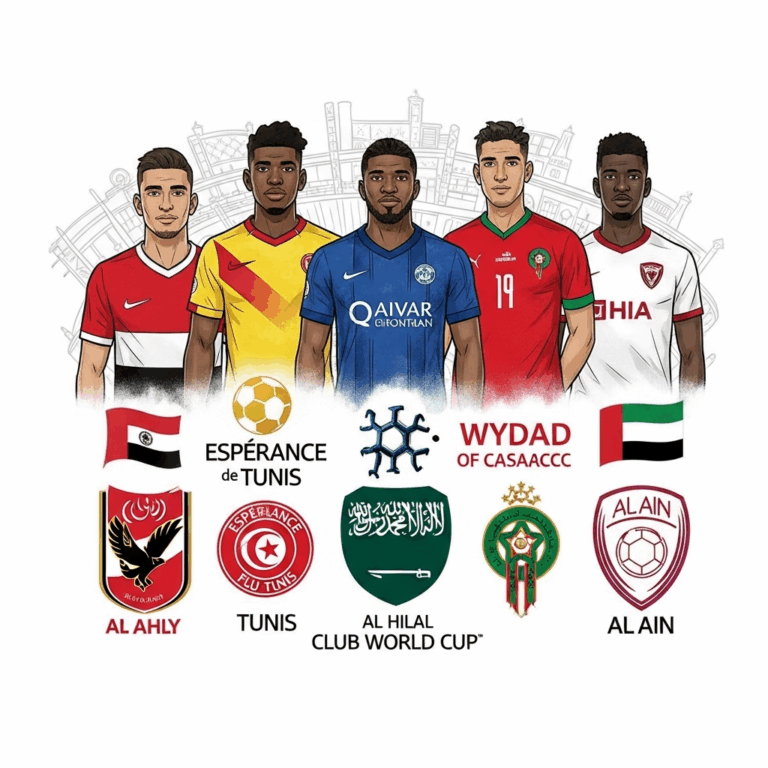 LES 5 CLUBS ARABES QUALIFIES POUR LA COUPE DU MONDE DES CLUBS