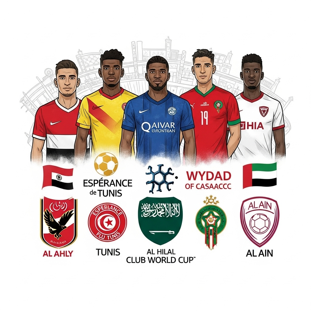 LES 5 CLUBS ARABES QUALIFIES POUR LA COUPE DU MONDE DES CLUBS