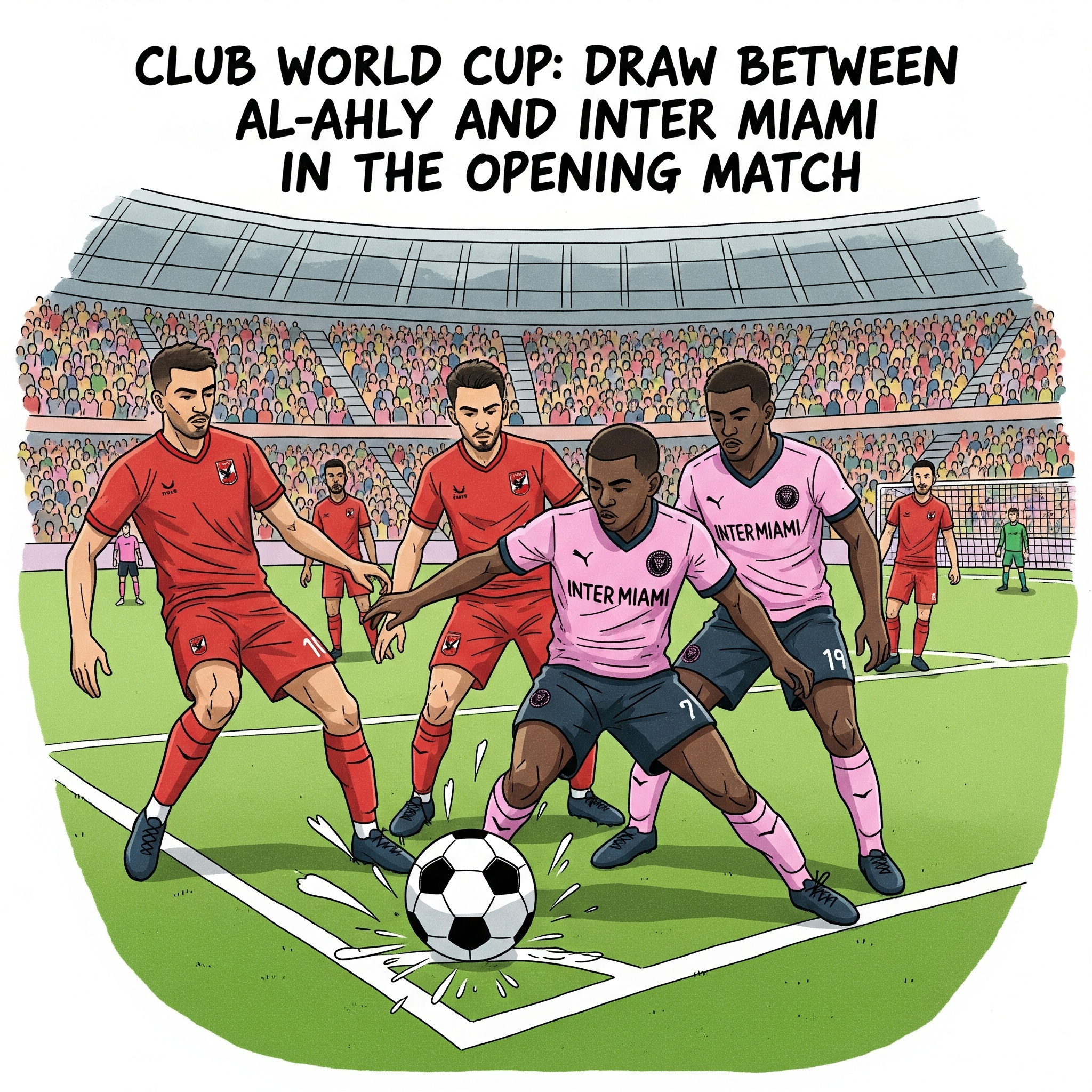 match nul entre Al-Ahly et l’Inter Miami en match d’ouverture.