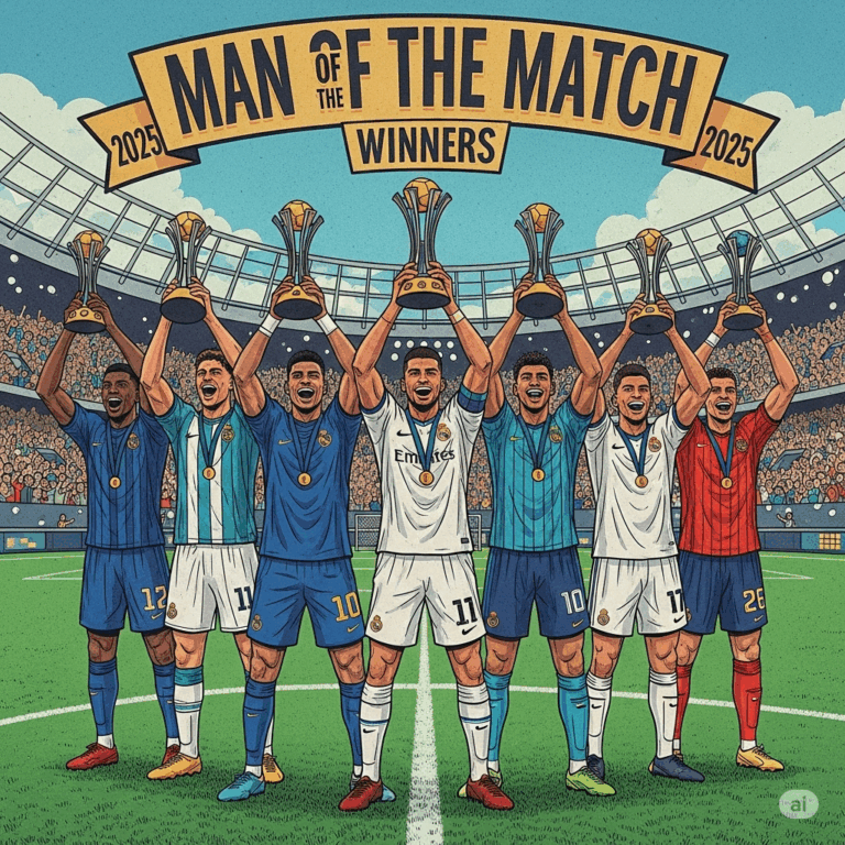 vainqueurs du prix de l'homme du match au Mondial des Clubs 2025