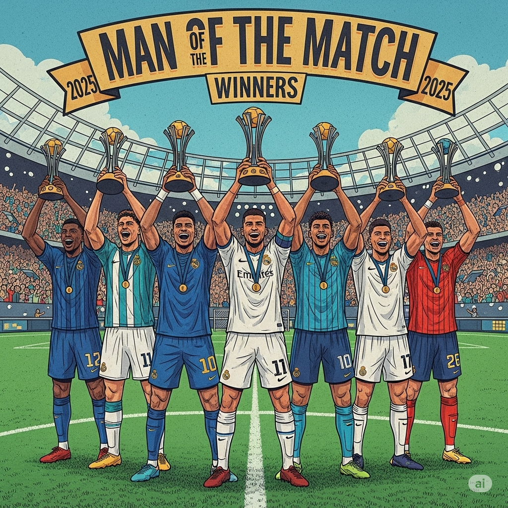 vainqueurs du prix de l'homme du match au Mondial des Clubs 2025