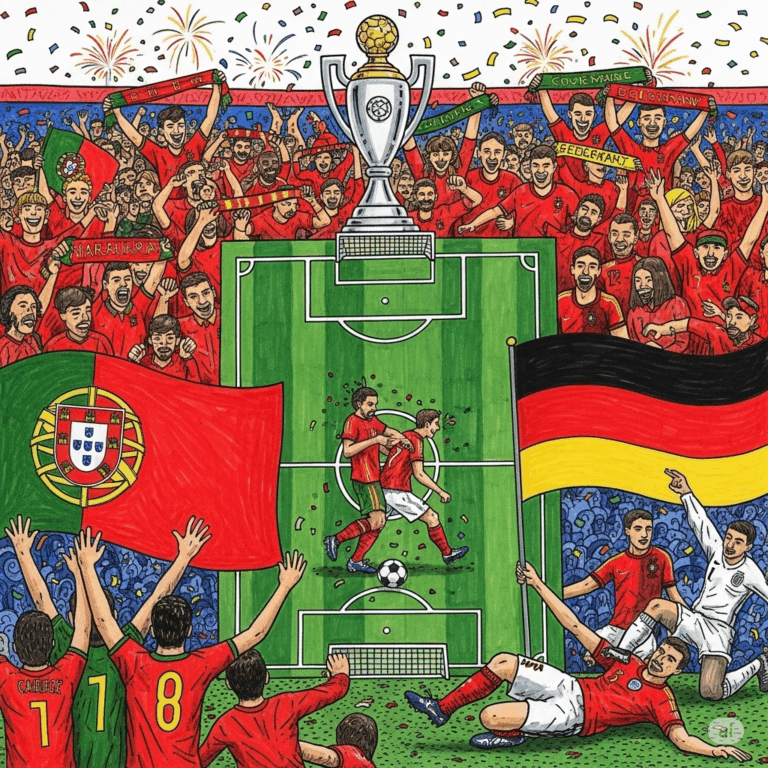 la victoire du Portugal contre l'Allemagne en demi-finale de la Ligue des Nations