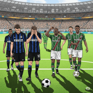 défaite de l'Inter de Milan face à Fluminense en huitième de finale de la coupe du monde des clubs