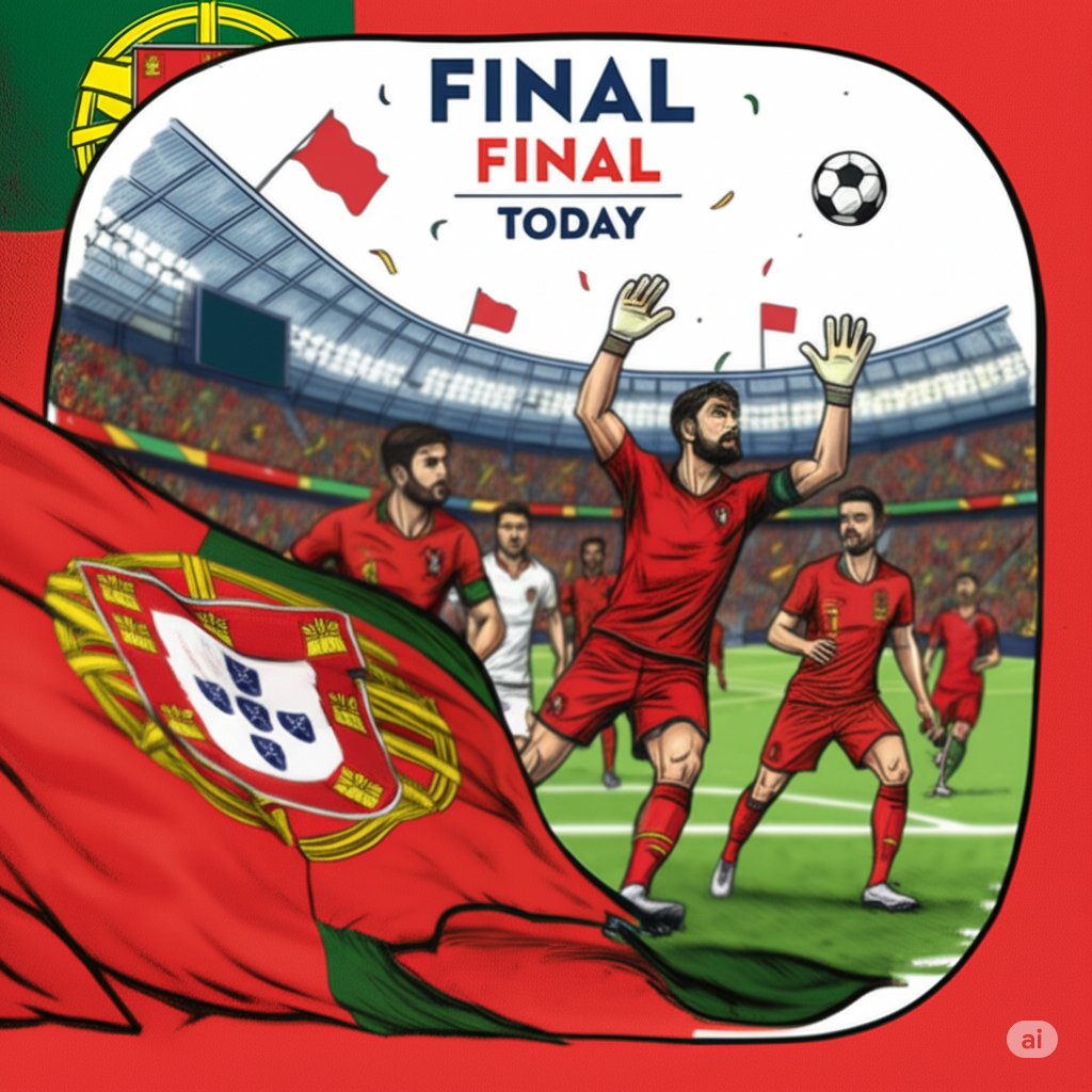 la finale de la ligue des nations de football entre le Portugal et l'Espagne
