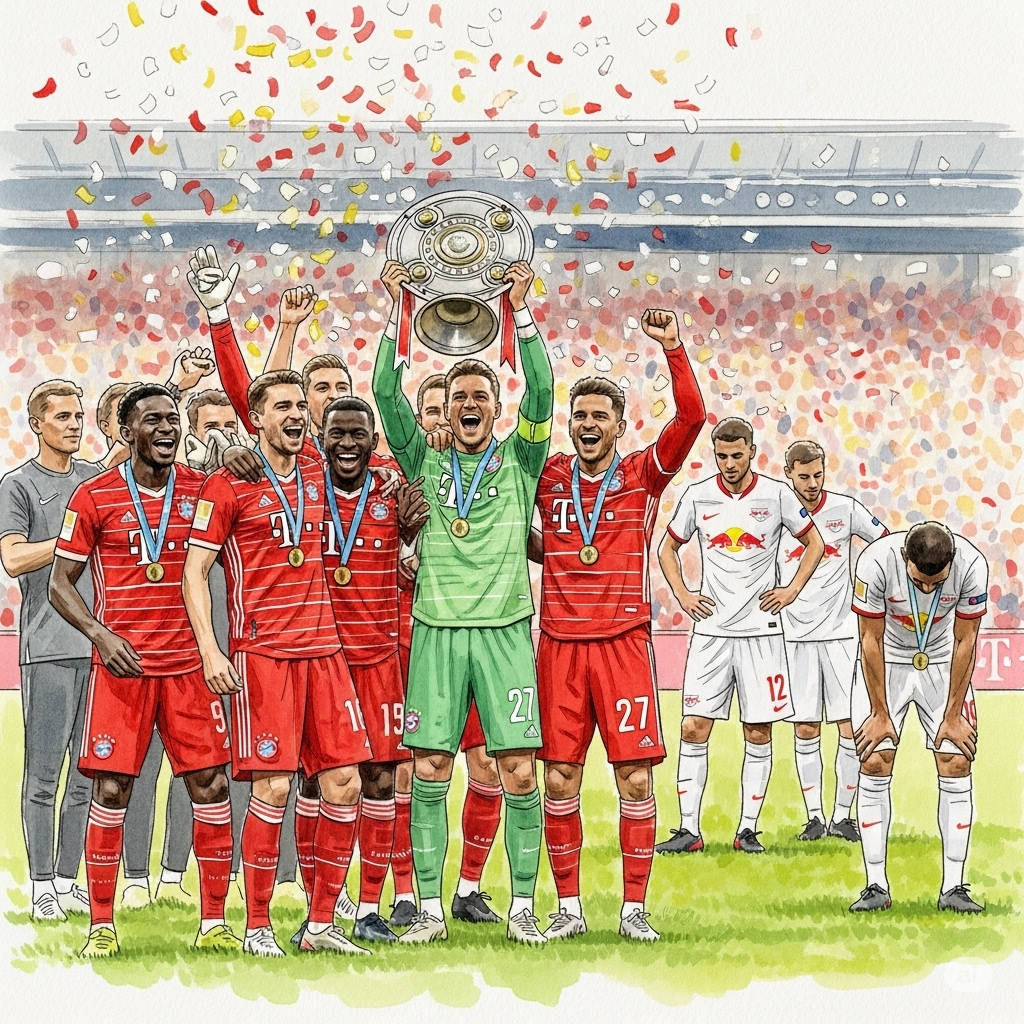 Le Bayern Munich entame la Bundesliga par une large victoire contre Leipzig.