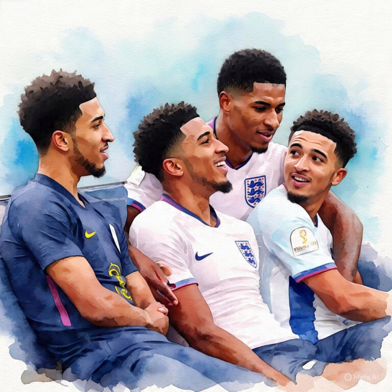 LES JOUEURS ANGLAIS SUIVANT:Marcus Rashford,Harry Kane,Trent Alexander-Arnold,Jude Bellingham et jadon sancho