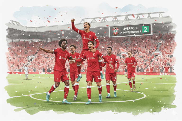 EFL Cup:Liverpool bat Southampton et se qualifie au 4e tour.