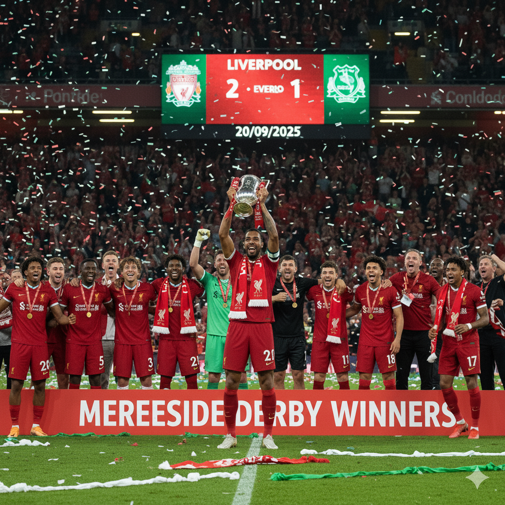 Liverpool s’impose face à Everton.