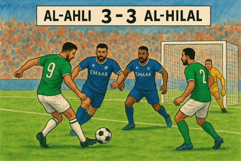 Saudi Pro League : match nul entre Al-Ahli et Al- Hilal (3-3).