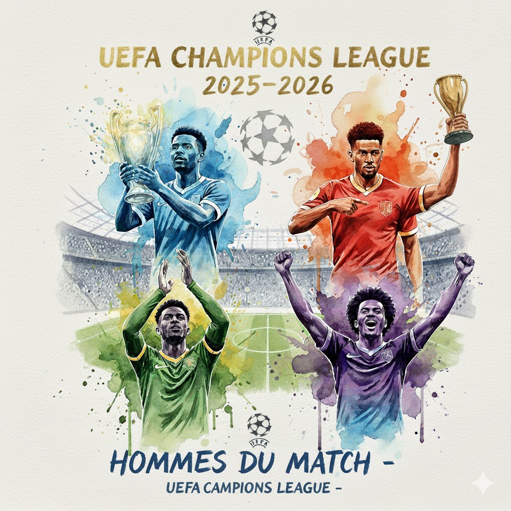 Les hommes du match de la 3e journée de l'UEFA Champions League 2025-2026.