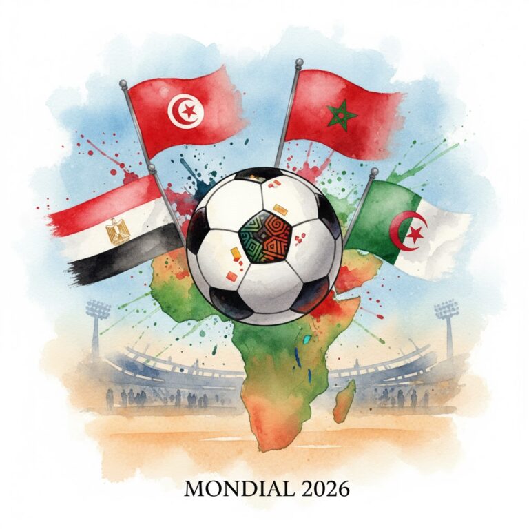 quatre sélections arabes d'Afrique en coupe du monde.