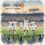 lourde défaite de Barcelone contre Séville.