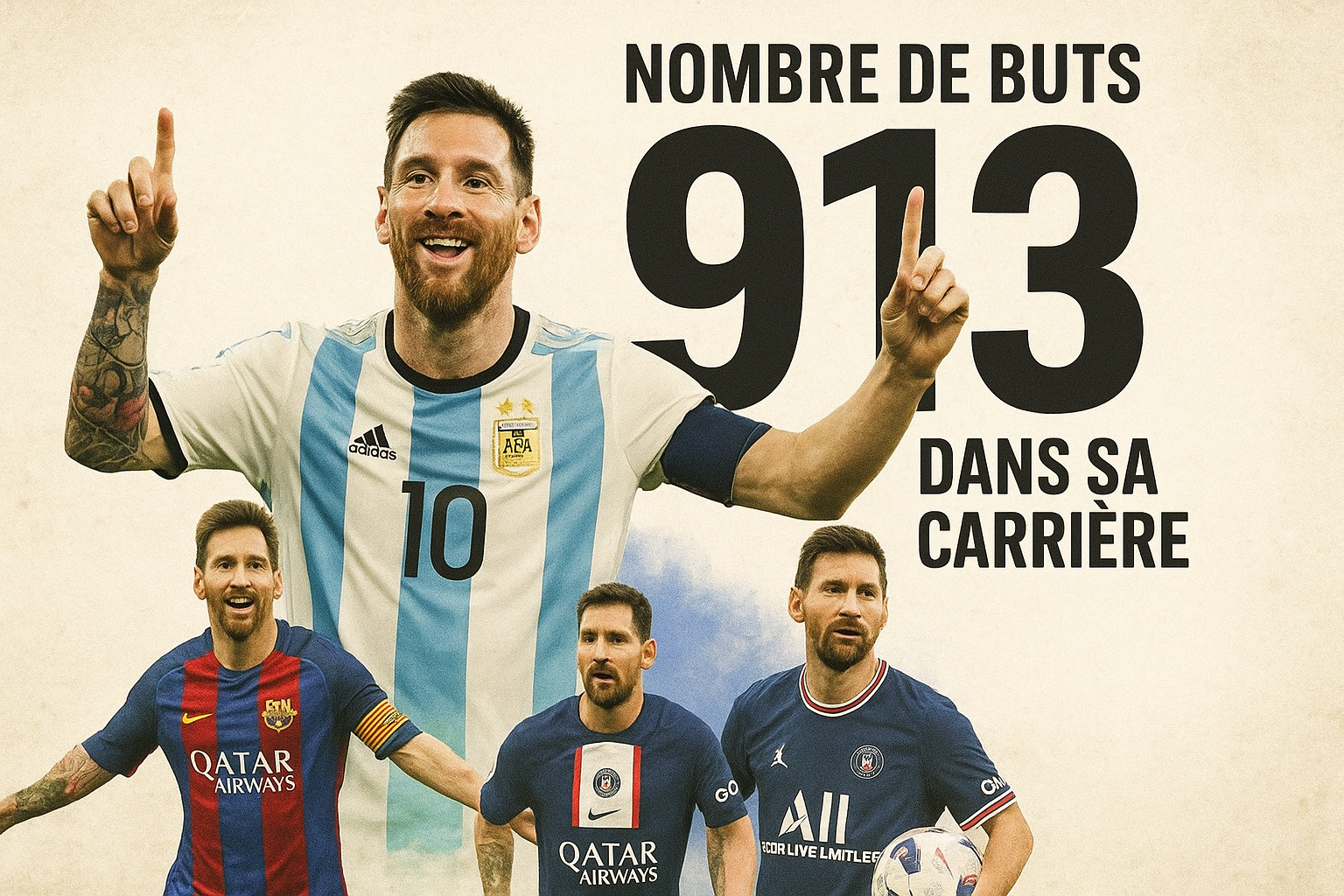 Combien de buts Lionel Messi a-t-il inscrits dans sa carrière ?