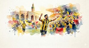 Célébration victoire Maghreb de Fès (MAS) face au Wydad à Fès