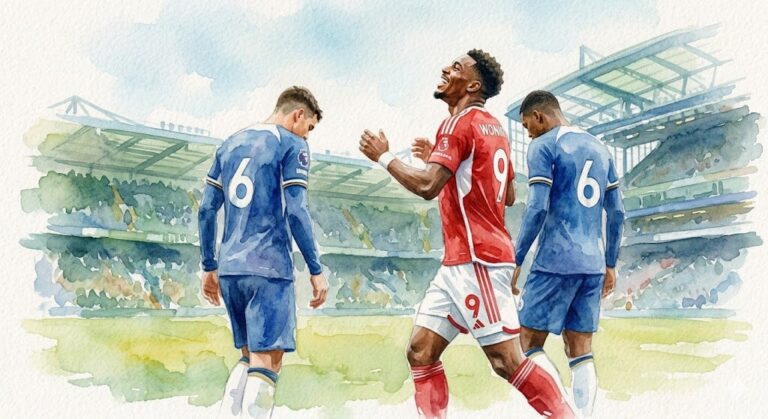 Victoire de Nottingham Forest contre Chelsea à Stamford Bridge, Premier League 2026.