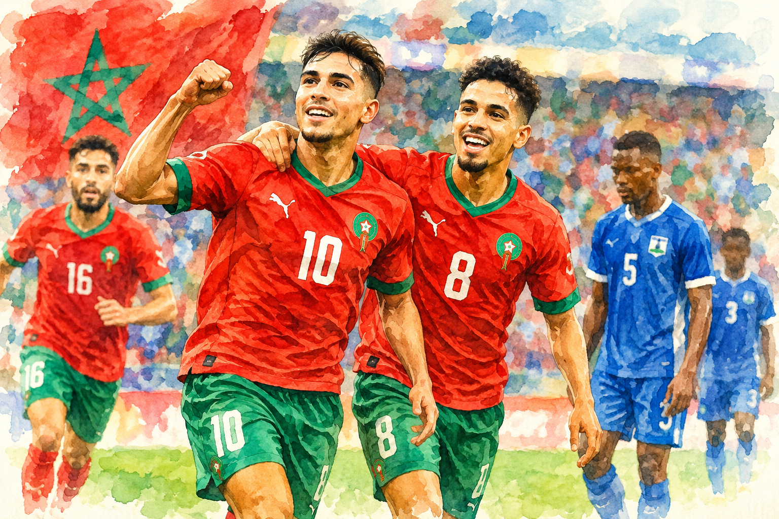 Maroc vainqueur du Lesotho 2-0 dans les éliminatoires de la CAN
