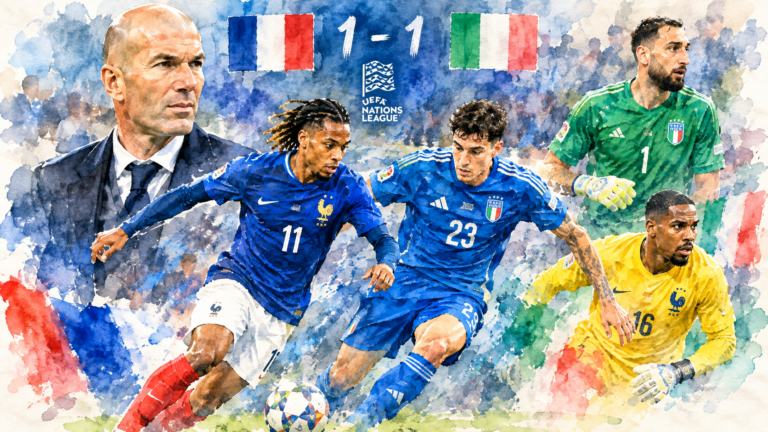 France-Italie terminée sur un match nul 1-1 en Ligue des nations